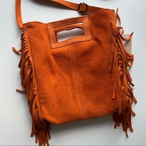 NWT real leather boho crossbody ♡